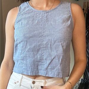 Banana Republic Light Blue Crop Top